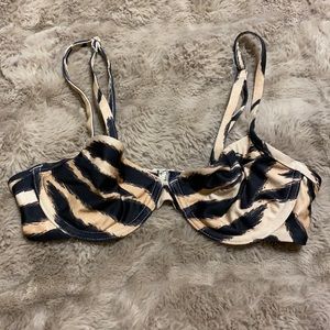 Leopard bikini top